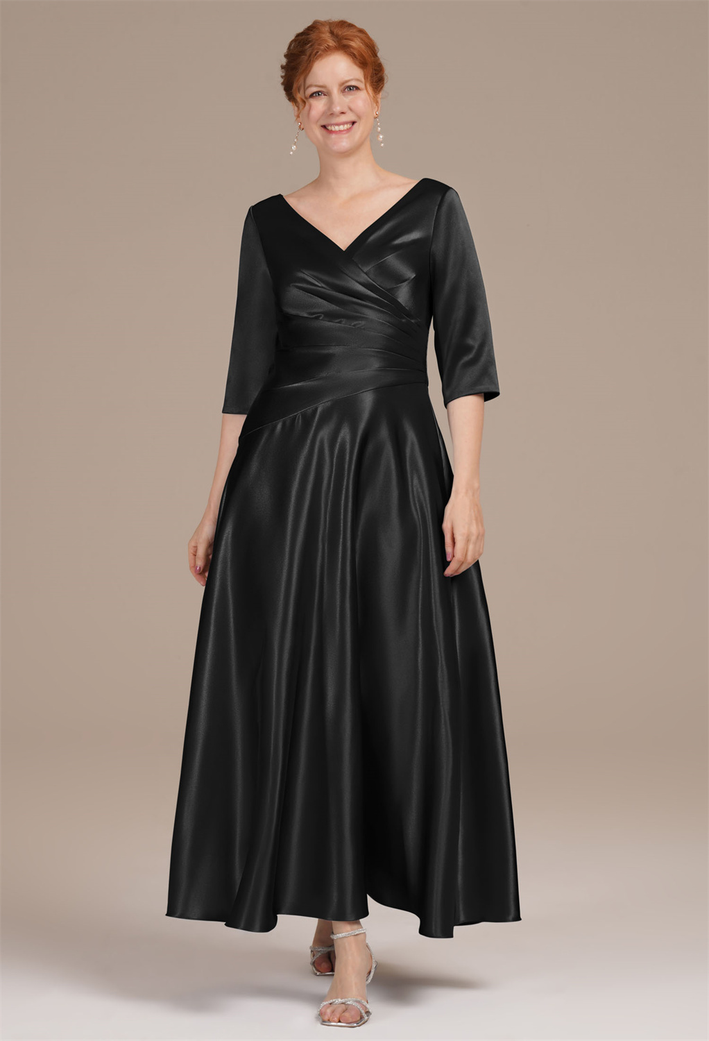 AW Psaltery Black Metallic  Mother of the Bride Dresses